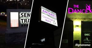 Bessemer Outdoor Signs lighted sign options custom 300x157